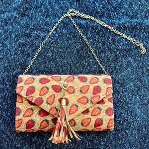 Strawberry Cork Purse